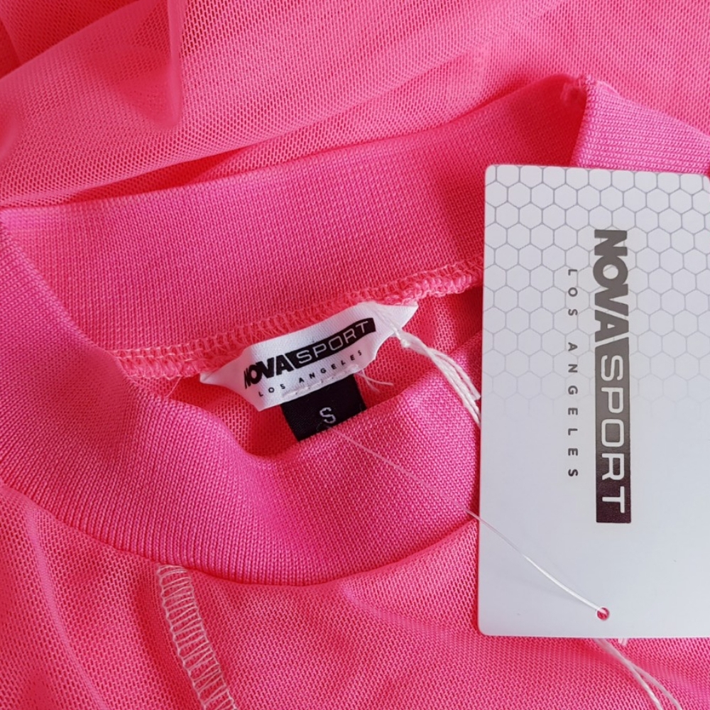 Pink Neon Mesh Dress 🩷 - Picture 9 of 9